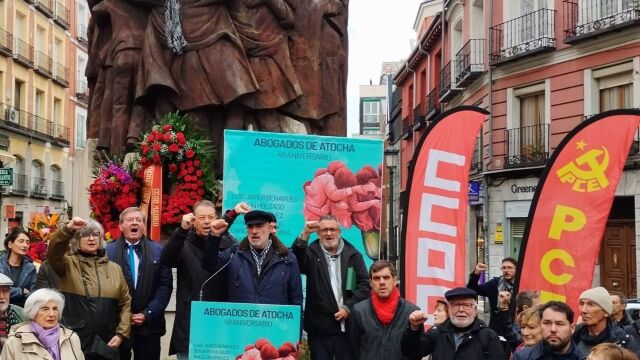 El Gobierno declarará como Lugar de Memoria Democrática el monumento dedicado a los abogados asesinados en Atocha