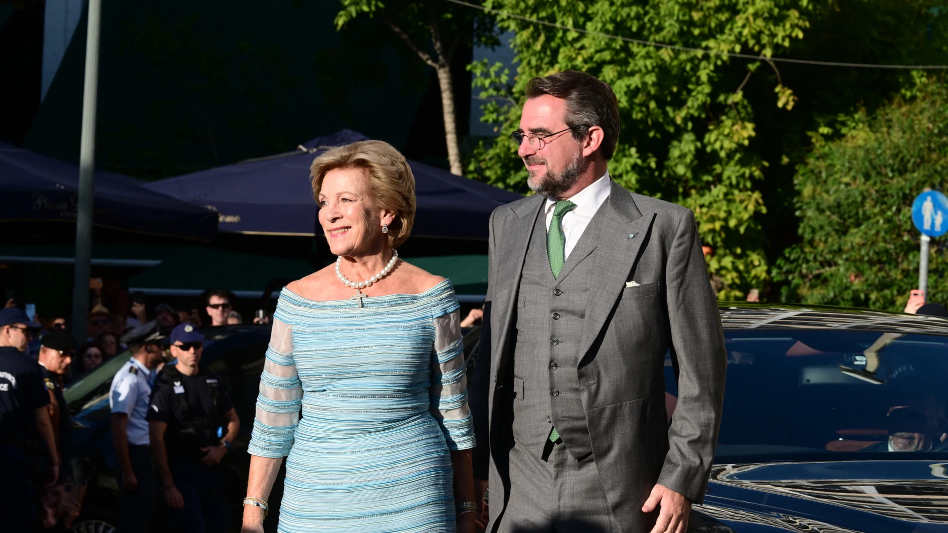 Nicolás de Grecia y su madre, la reina Ana María