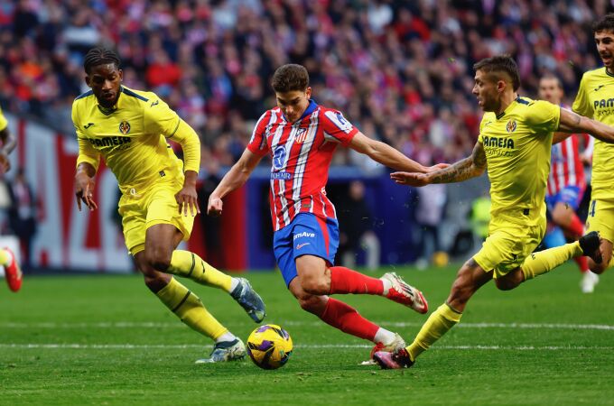 Encuentro de liga entre el Atlético de Madrid y el Villarreal. © Jesús G. Feria.