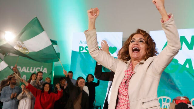 María Jesús Montero en un acto del PSOE en Sevilla