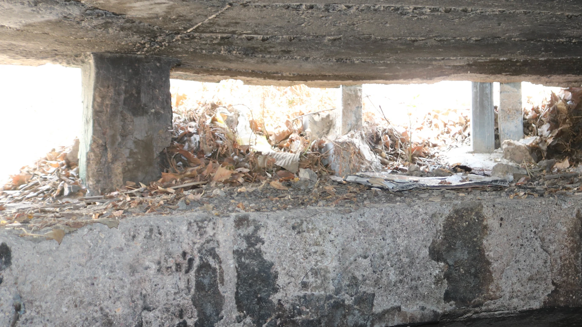 Detalle del interior de una de las construcciones que han recibido la declaración de Bien Inventariado.