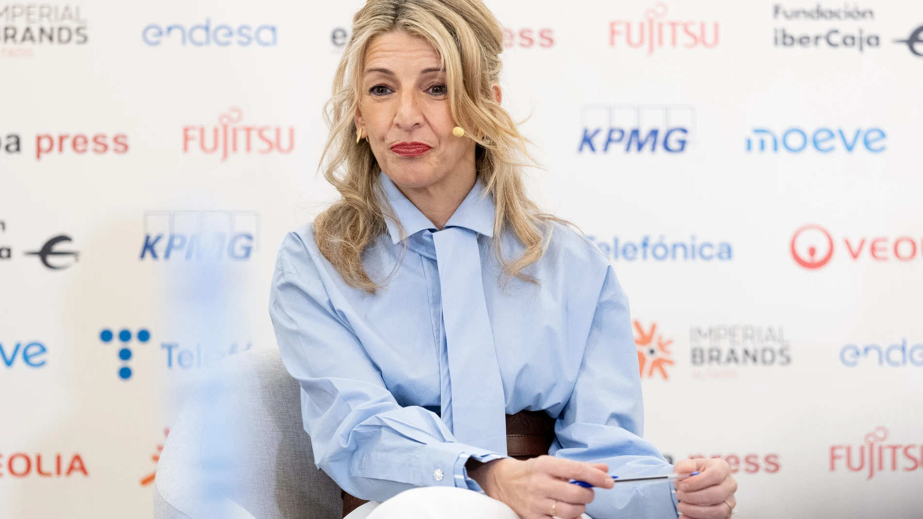 La vicepresidenta segunda y ministra de Trabajo y Economía Social, Yolanda Díaz, protagoniza un Desayuno Informativo de Europa Press, en el Hotel Intercontinental, a 27 de enero de 2025, en Madrid (España). 27 ENERO 2025 Eduardo Parra / Europa Press 27/01/2025