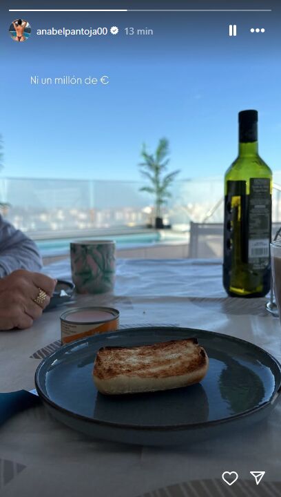 El primer desayuno en casa de Anabel Pantoja desde hace semanas