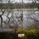 Imagen de archivo de una inundación en Galicia durante el último temporal. 