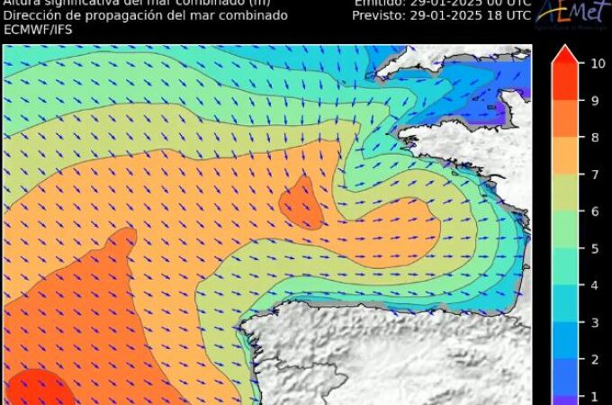 Ivo activará mañana el aviso rojo en Galicia y el Cantábrico