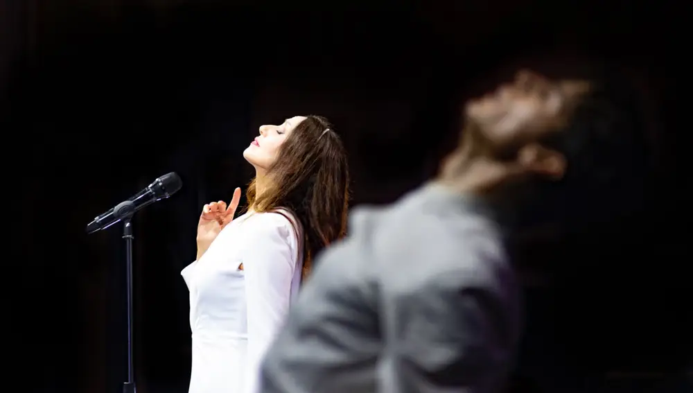 Luz Casal y Sergio Bernal en el Auditorium Parco della Musica de Roma