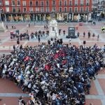 Intento de melé en la Plaza Mayor de Valladolid