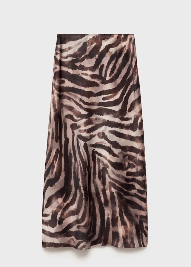 Falda satinada animal print