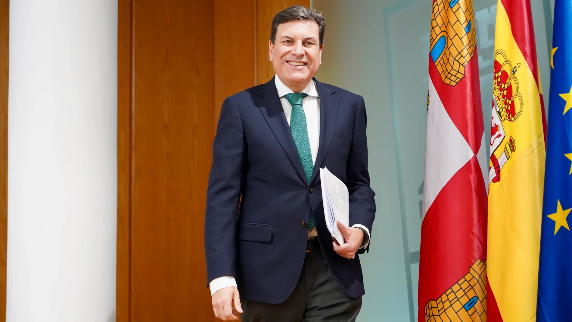 Carlos Fernández Carriedo en la rueda de prensa posterior al Consejo de Gobierno