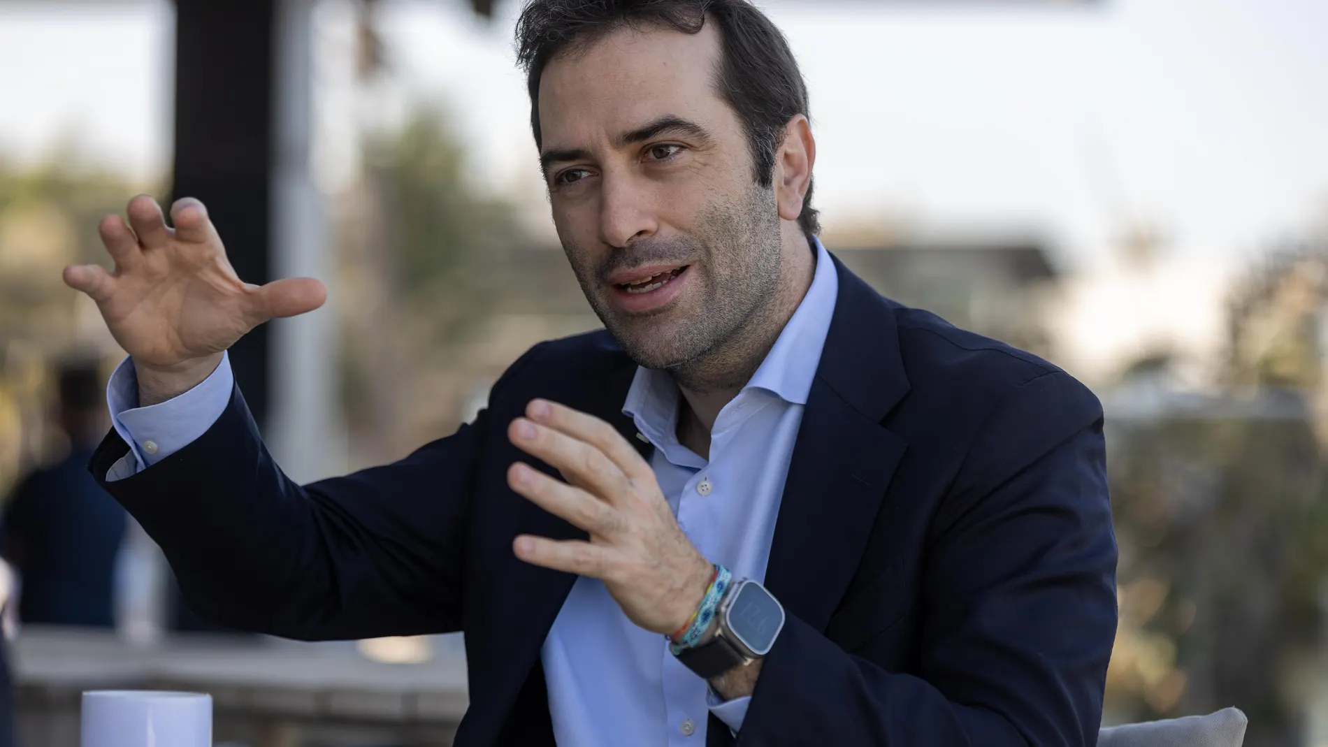 -FOTODELDIA- Dakar (Senegal), 30/01/2025.- Carlos Cuerpo, ministro de Economía, Comercio y Empresa de España, durante una entrevista en Dakar, Senegal, este 30 de enero de 2025. Cuerpo realiza una visita oficial de dos días a Senegal. EFE/ JEROME FAVRE