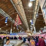 El Mercado Central de Alicante, decorado por Navidad