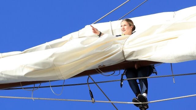 Brasil.- La Princesa Leonor, una más a bordo del 'Juan Sebastián Elcano': subida a palos, uso de sextante y guardias