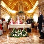 Sus Majestades los Reyes visitan la Real Basílica de la Vera Cruz, en Caravaca de la Cruz (Murcia), en noviembre de 2017