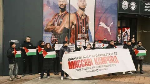 Podemos pide suspender el partido entre Baskonia y Maccabi por la actitud "violenta y progenocida" de sus aficionados
