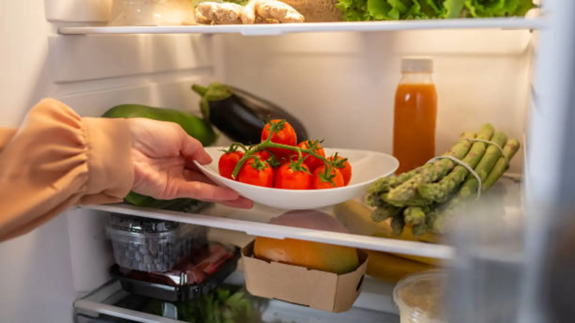 Alimentos en la nevera