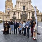 Imagen de la presentación de los actos que recrearán la entrada de Jaime I el Conquistador a Murcia