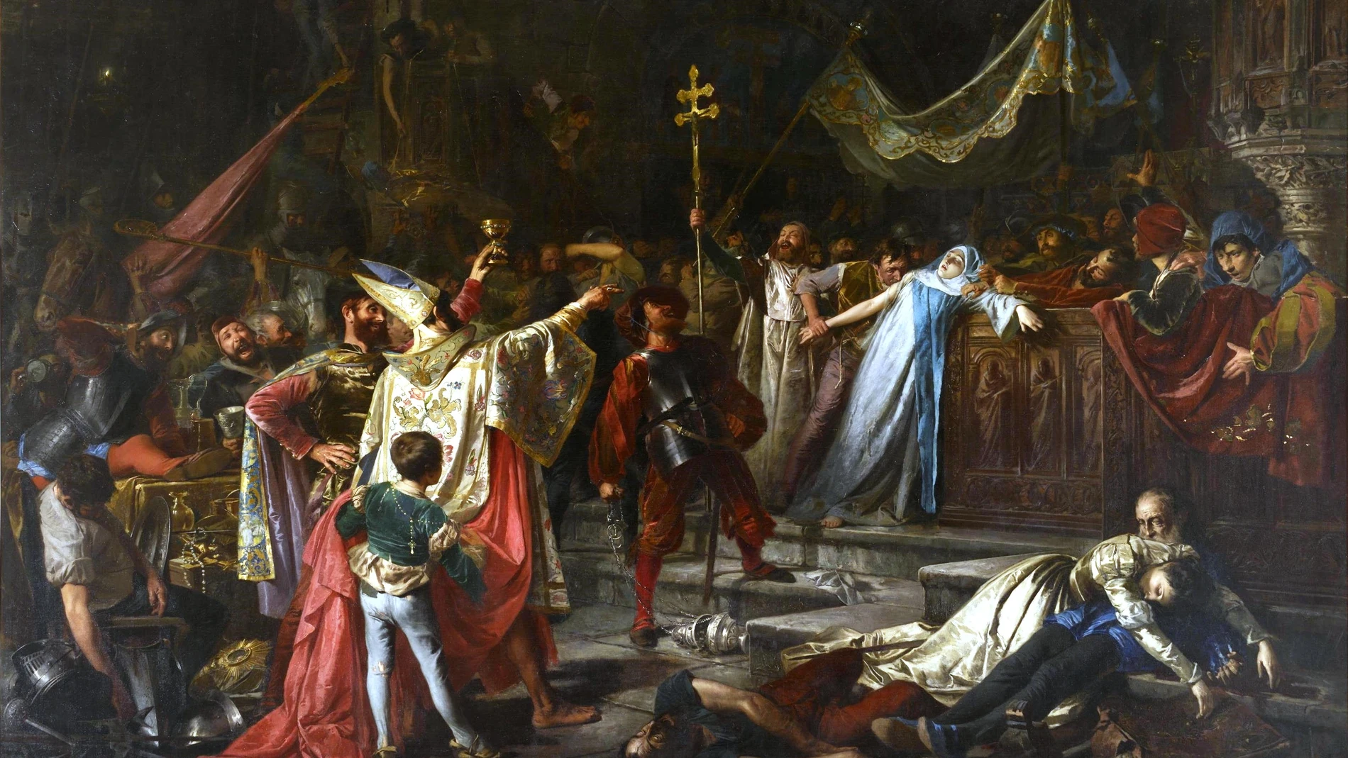 Del saqueo de Roma, de Francisco Javier Amérigo y Aparici. 1887. (Museo del Prado, Madrid).