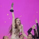 Melody tras ganar el Benidorm Fest