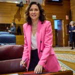 Primero pleno del año 2025 en la Asamblea de Madrid. La Presidenta de la Comunidad, Isabel Díaz Ayuso. © Alberto R. Roldán / Diario La Razón 06 02 2025