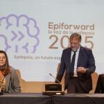 carlos Pollán inaugura la jornada sobre epilepsia en las Cortes junto a Elvira Vacas y Mar Carreño