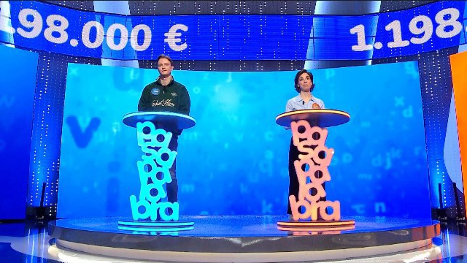 Manu y Rosa en 'Pasapalabra'