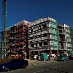 Construcción de las viviendas de alquiler social en el barrio de Magraners de Lleida.
