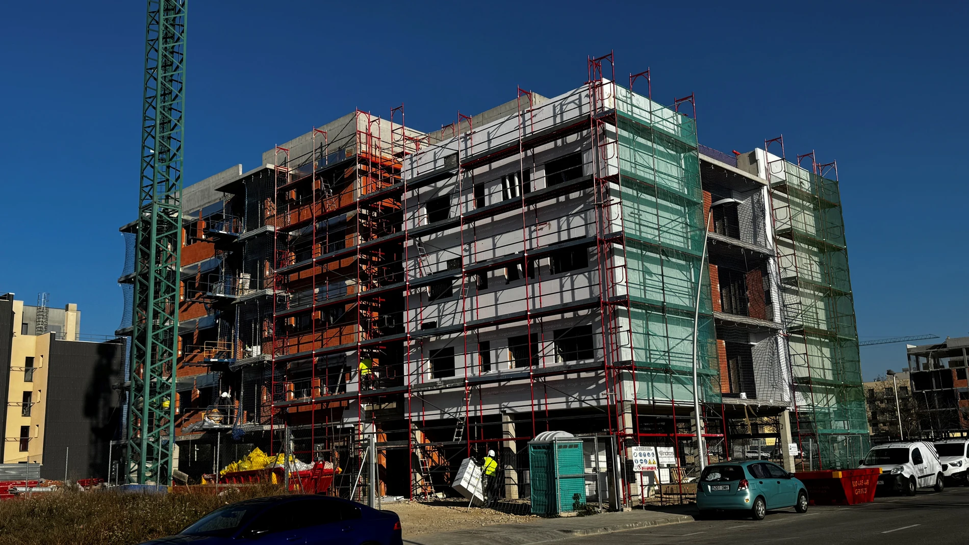 Construcción de las viviendas de alquiler social en el barrio de Magraners de Lleida. REMITIDA / HANDOUT por INSTITUT CATALÀ DE FINANCES Fotografía remitida a medios de comunicación exclusivamente para ilustrar la noticia a la que hace referencia la imagen, y citando la procedencia de la imagen en la firma 07/02/2025