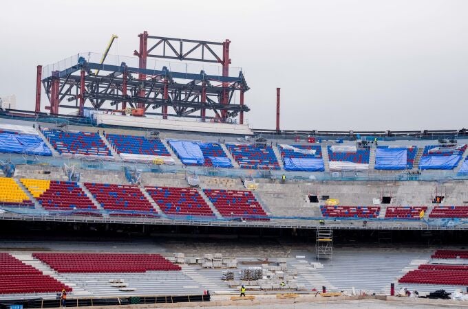 Fútbol.- Las obras del Spotify Camp Nou avanzan hacia la vuelta al estadio