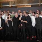 Photocall del homenaje de cocineros al chef Joan Roca