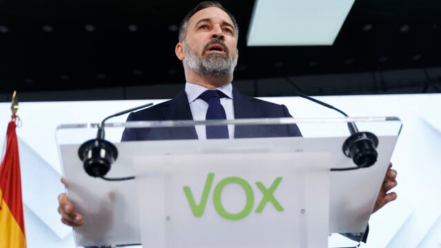Rueda de prensa de Santiago Abascal