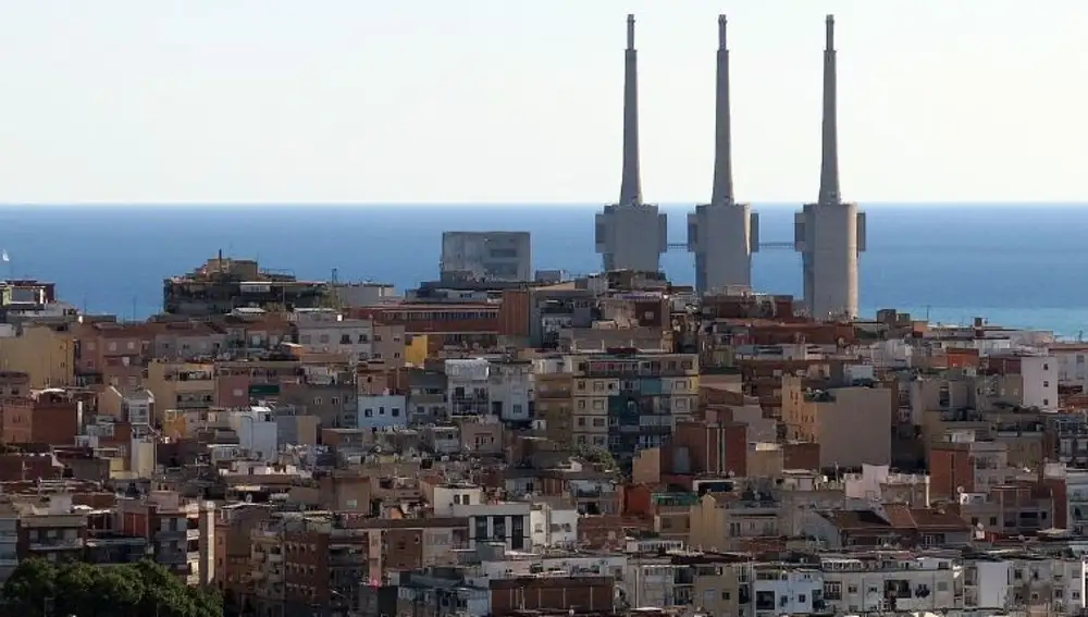 Imágen aérea de la ciudad de Badalona