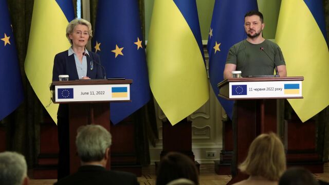 Líderes de la UE viajan este lunes a Kiev para arropar a Zelenski en el aniversario de la invasión rusa