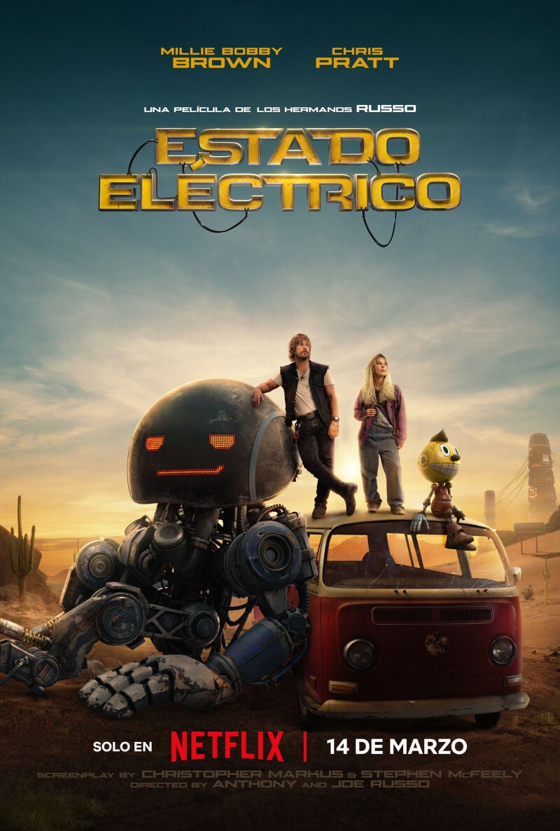 Cartel oficial del estreno de la película &quot;Estado eléctrico&quot;