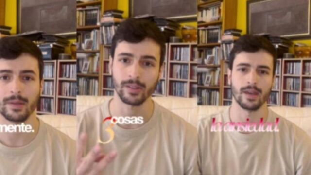 El psicólogo Alberto Sainz en uno de sus vídeos de redes sociales