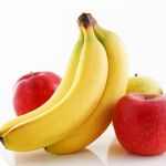 Manzana y plátano