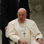 El Papa Francisco durante una audiencia general en el Aula Paolo VI del Vaticano