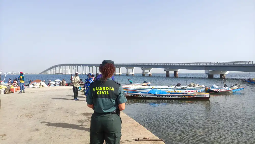 Una de las agentes de la Guardia Civil