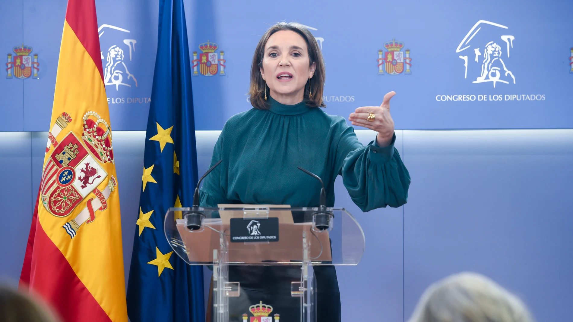 La secretaria del PP, Cuca Gamarra, ofrece una rueda de prensa tras la reunión de Feijóo con sindicatos de Policía y Guardia Civil tras el pacto de PSOE-Junts, en el Congreso de los Diputados, a 10 de marzo de 2025, en Madrid (España). 10 MARZO 2025;GAMARRA;CUCA;PP;POLICÍA;GUARDIA CIVIL;PSOE-JUNTS; Gustavo Valiente / Europa Press 10/03/2025