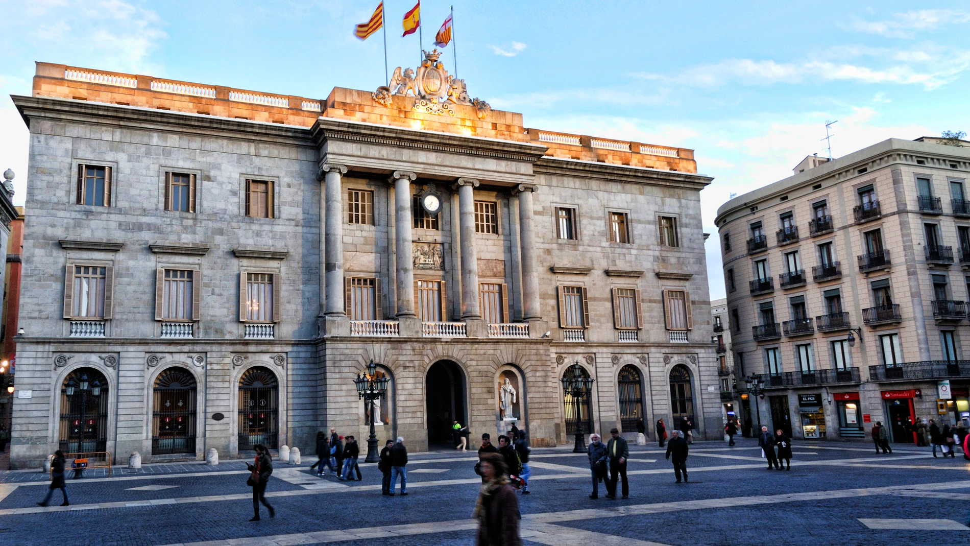 Fachada del Ayuntamiento de Barcelona