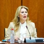La consejera andaluza de Economía, Hacienda y Fondos Europeos, Carolina España
