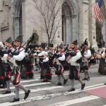 ASTURIAS.-AMPL.- La Banda de Gaitas Villa de Xixón, premio a la mejor banda extranjera en el desfile de San Patricio (NY)