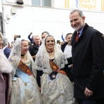 El Rey vuelve por sorpresa a la zona dana en el día grande de las Fallas