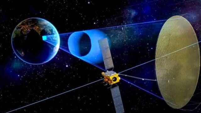 Recreación del satélite de China Ludi. 