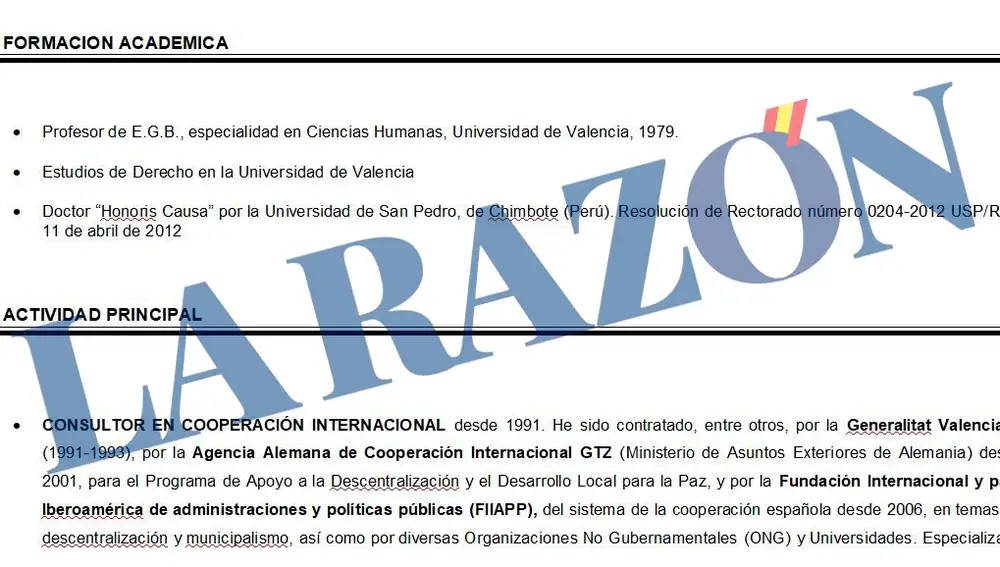 Currículum de Ábalos