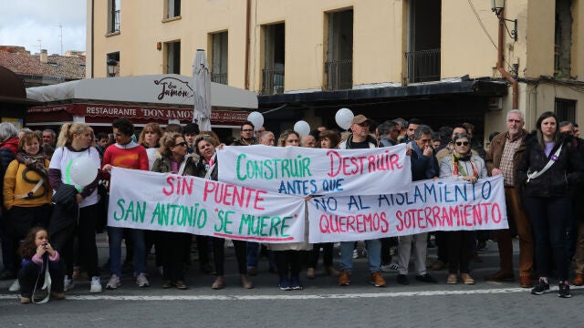 Protestas en Palencia por las obras del Soterramiento