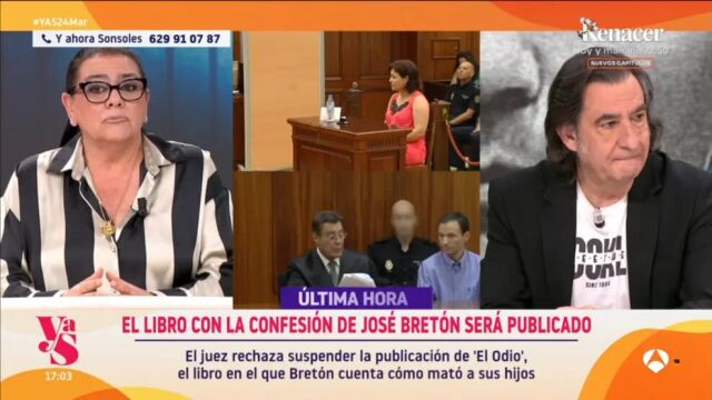 María del Monte critica la publicación del libro sobre José Bretón: "Donde hay que hacer una confesión es en una sede judicial"