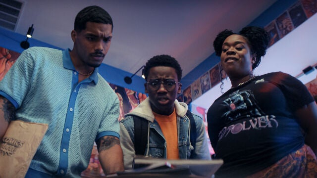 Rome Flynn, Ramon Reed y Bria Samoné Henderson en «Mythic Quest: Más allá del juego»