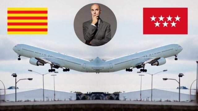 Dos aviones despegan hacia dos comunidades diferentes de España