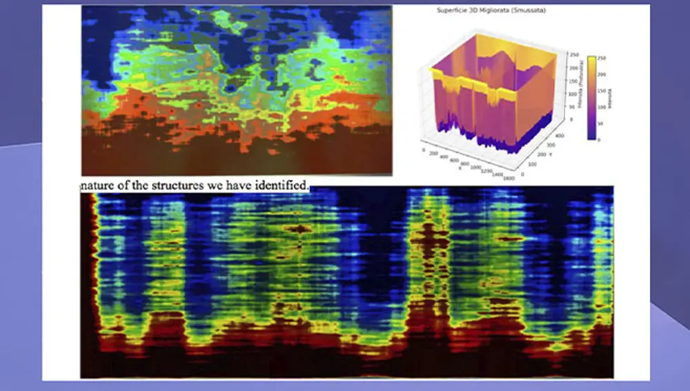 Estas son las columnas huecas que se pierden en lo más hondo de la meseta de Giza