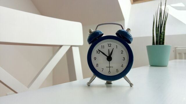 Imagen de archivo de un reloj